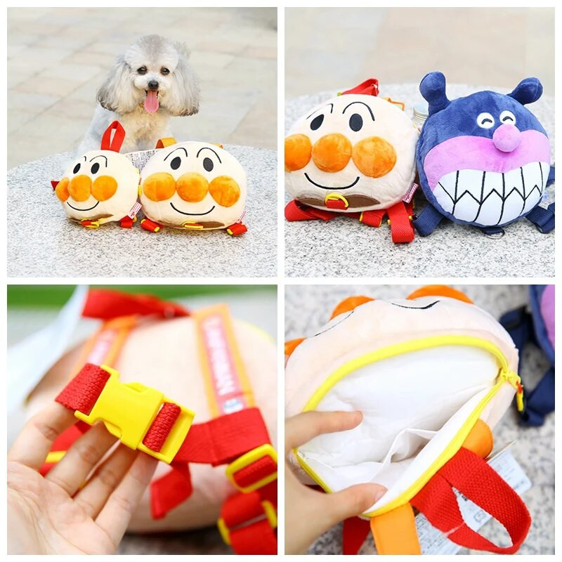 Harnaș de rucsac pentru câini drăguț din desene animate Cărucior pentru geanți de școală în aer liber Set de călătorie cu lesă pentru animale mici și mijlocii Articole pentru guler pentru animale de companie