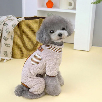 Winter Puppy Jumpsuit Dog Χειμερινές ζεστές πιτζάμες για κατοικίδια μαλακά ρούχα για μικρούς μεσαίους σκύλους Γατάκι παλτό Chihuahua γαλλικό μπουλντόγκ