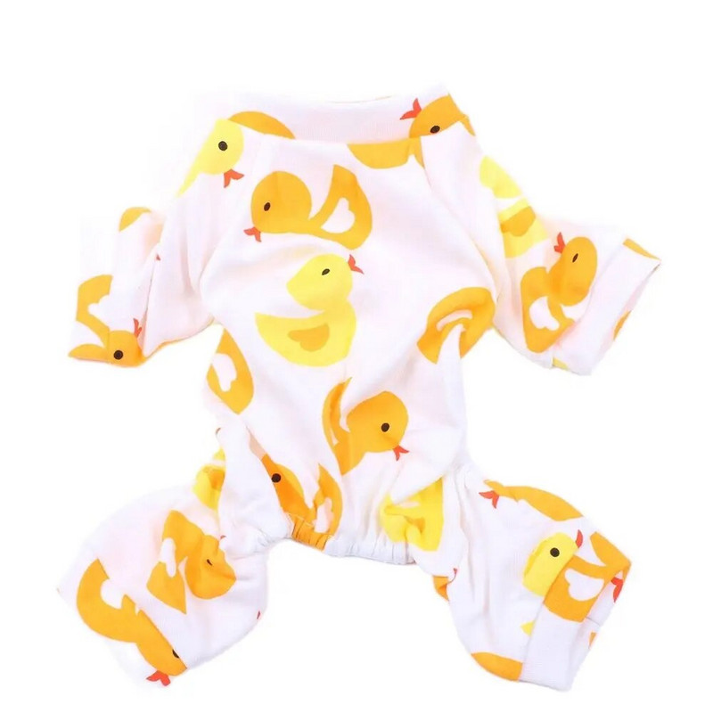 Mažas Šuo Katė Gėlėtas Kombinezonas Pižamos Marškinėliai Pet Puppy Naktiniai marškinėliai Šunims Katės Mažos Vidutinės