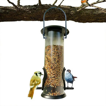 Bird Feeder Hanging Food Dispenser Parrot Food Box for Outdoor Balcony Feedboxes for Feeder Garden Bird Accessories Supplies