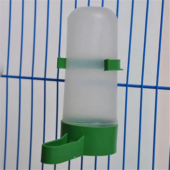 1 ΤΕΜ. Αυτόματη τροφοδοσία πόσιμου νερού για πτηνά Σιντριβάνι κατοικίδιων ζώων Μπουκάλι κλουβί παπαγάλου κλουβιού μπουκάλια ποτηριού Κύπελλα ποτών Δοχεία προμηθειών πουλιών για κατοικίδια