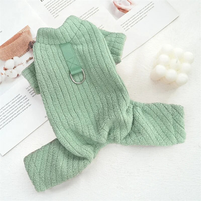 Žieminis šunų kombinezonas Tvirtas naminių gyvūnėlių drabužiai mažiems ir vidutiniams šunims Vilniniai šunų pižamos Onesie Miegrūnai Drabužiai šuniuko pižamos kostiumas L