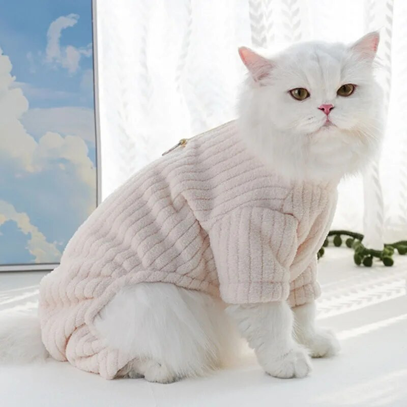 Zimski kombinezon za pse Jednobojna odjeća za kućne ljubimce za male srednje pse Pidžama za pse od flisa Onesie Odjeća za spavanje Odjeća za štene Pidžama Odijelo L