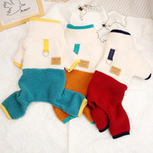 Naminių šunų kombinezonas Vilninis šunų kombinezonas žiemai, šiltas šuniuko kombinezonas Fahsion Cat pižama Mieli minkšti kačiuko komplektai Čihuahua drabužiai