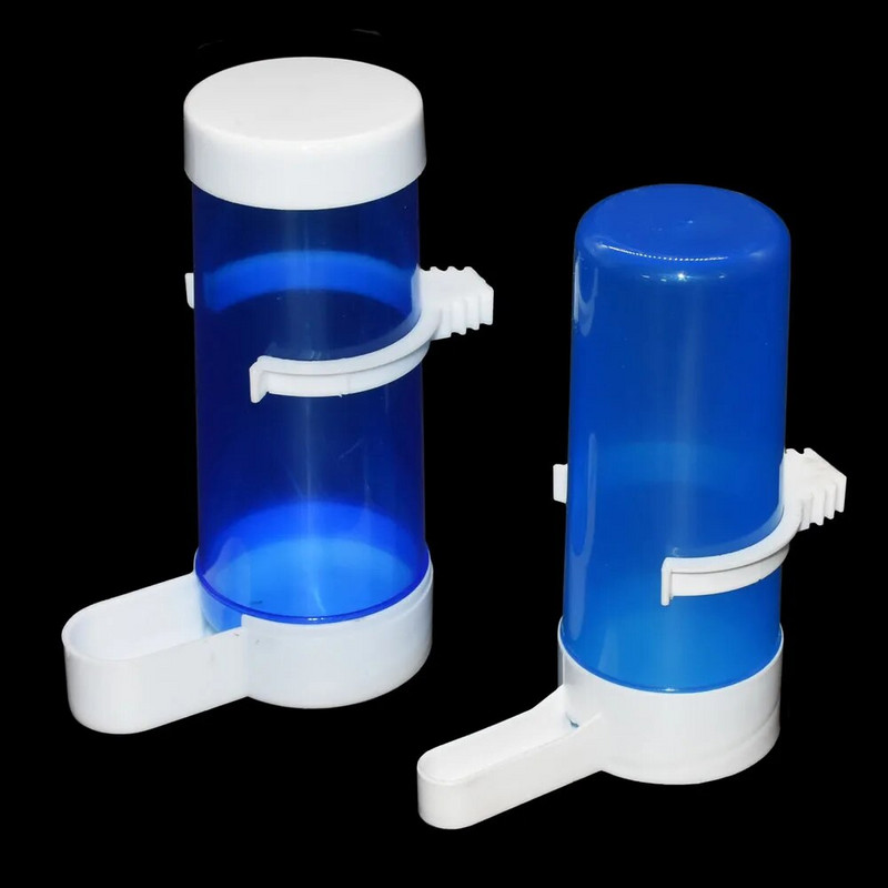 Pet Bird automatinis girtuoklis Lesyklėlė Mėlyna paukščių lesyklėlė Paukščių narvelis Papūgos šėrimo įrankis Automatinis lesyklėlės dubenys ir girdyklos 1 vnt.