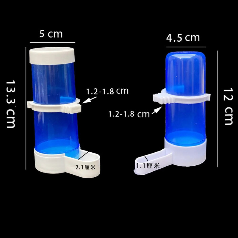 Pet Bird automatinis girtuoklis Lesyklėlė Mėlyna paukščių lesyklėlė Paukščių narvelis Papūgos šėrimo įrankis Automatinis lesyklėlės dubenys ir girdyklos 1 vnt.