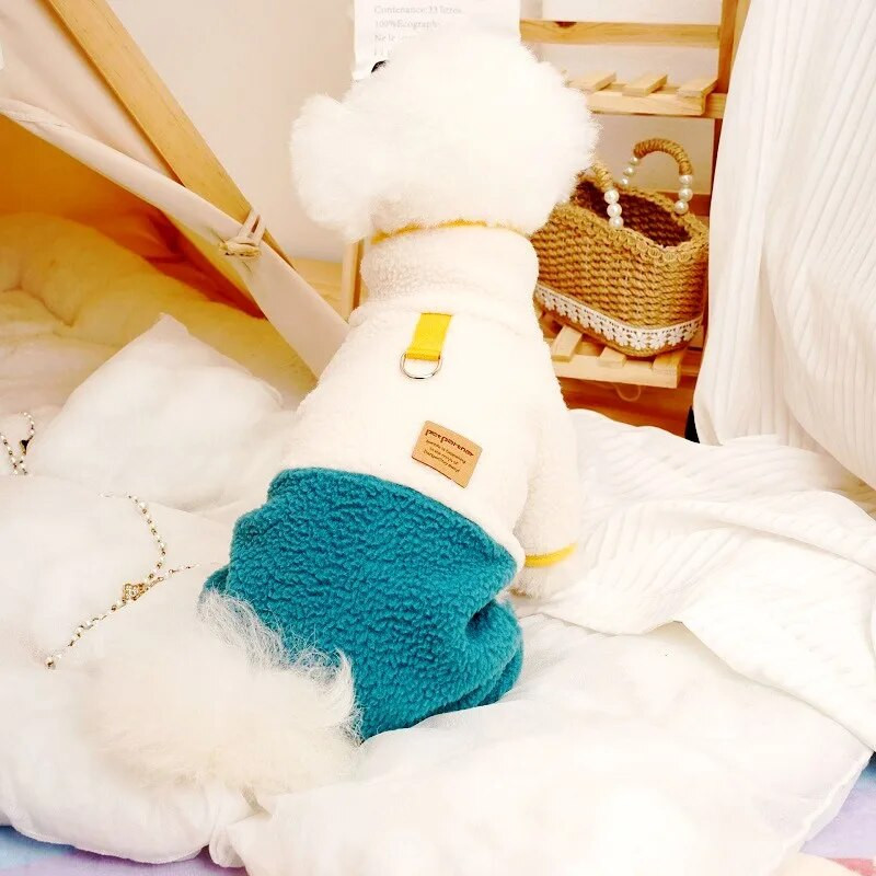 Kombinezon za pse od flisa Kombinezon za pse Zimski topli kombinezon za štene Modna pidžama za mačke Slatka mekana odjeća za mačiće Odjeća za čivavu