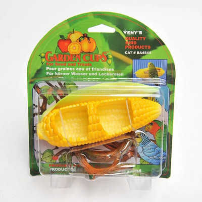 1 DB Papagáj etetőtál bilincstartóval Kreatív Gyümölcsforma Kisállat madarak Étel edény Papagájok Ketrec Kiegészítők Itató etető