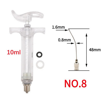Etetési tenyésztési szondás terménytű papagáj galamb madár baromfi etető injekciós szerelvények 10 ml/20 ml madarak etetésére szolgáló fecskendők