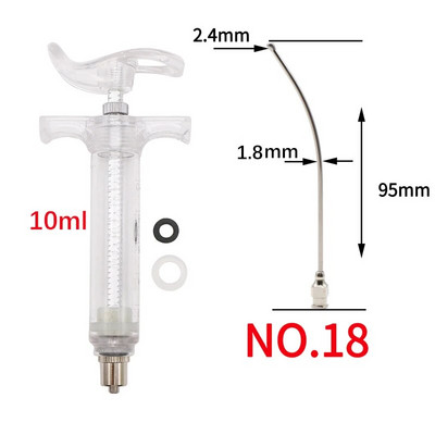 Etetési tenyésztési szondás terménytű papagáj galamb madár baromfi etető injekciós szerelvények 10 ml/20 ml madarak etetésére szolgáló fecskendők