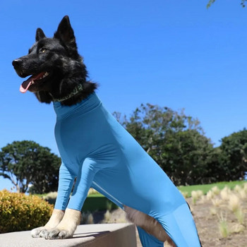 Dog Onesie για μετά από χειρουργική επέμβαση Pet Surgical Recovery Κοστούμι Anti Shedding Bodysuit μακρυμάνικο Claming πιτζάμες με πόδια για σκύλους