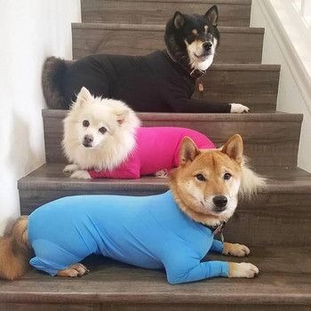 Dog Onesie για μετά από χειρουργική επέμβαση Pet Surgical Recovery Κοστούμι Anti Shedding Bodysuit μακρυμάνικο Claming πιτζάμες με πόδια για σκύλους