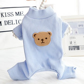 Pavasariniai ir rudeniniai drabužiai šunims apatiniai kombinezonai naminiams gyvūnėliams rūbai juostelės keturkojų namų apyvokos drabužiai mažiems šunims augintiniams pižamos