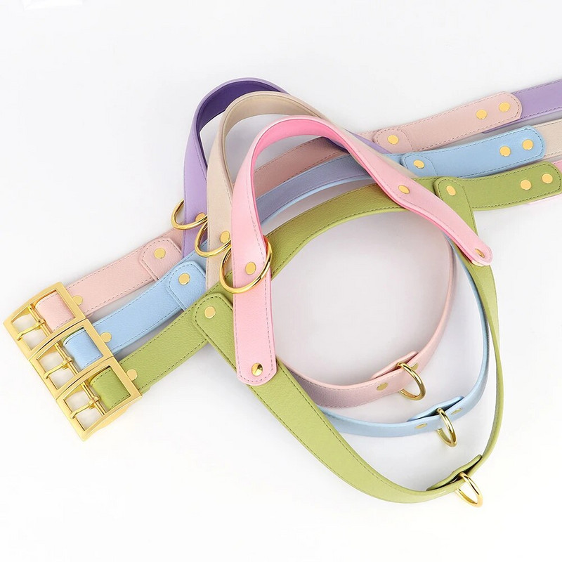 Kožený postroj pre psov, bez ťahania, postroje pre psov, vesta, mäkká vesta na venčenie domácich zvierat, pevná pre malé, stredné, veľké psy, mops, pitbull