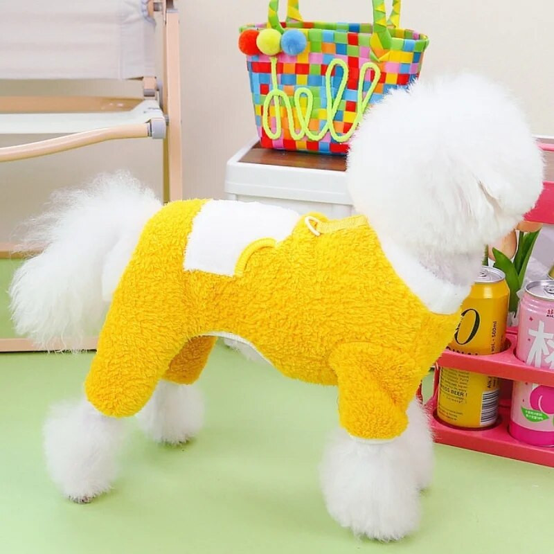 Kawaii šunų kombinezonas žiemos šuniukų naktiniai marškinėliai Onesies Šilti šunų drabužiai Mieli kačių kombinezonai Pet Pižama Čihuahua Drabužiai šunims Priedai
