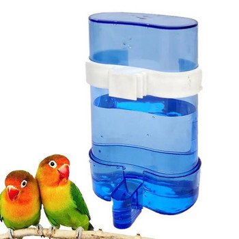 Διαφανές αυτόματο τροφοδότη πτηνών Μπολ Νερό στεγανό Αξεσουάρ κλουβιού κατοικίδιων ζώων με κλιπ για παπαγάλους σπίνους κοκτέιλς παπαγάλοι