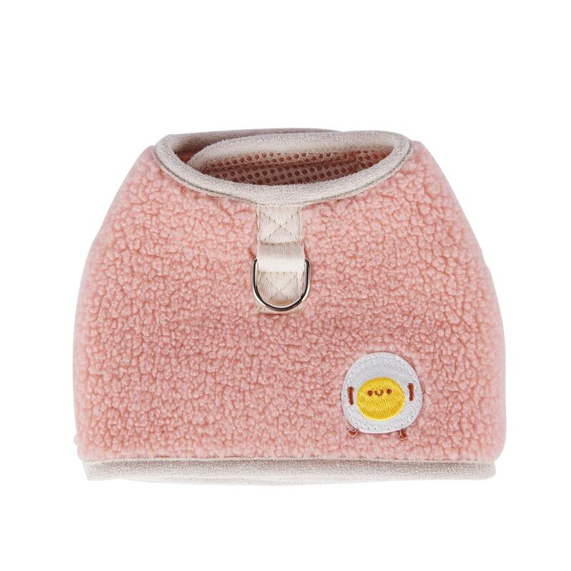 Mājdzīvnieku jēra vilnas zirglietas Apģērbu pavadas komplekts Ziemas silts Funkcionāls mājdzīvnieku pavadas Regulējama veste krūšu siksna Kucēns Traction kaķis kaķēns