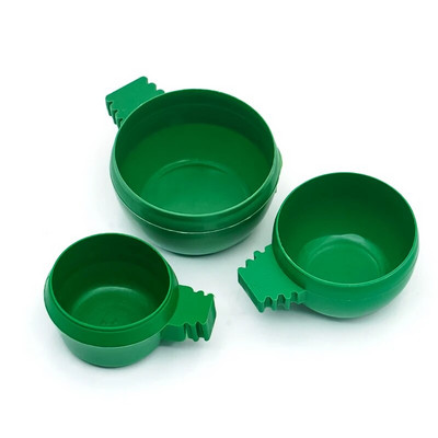 Mini paukščių papūgos maisto vandens dubenėlio lesyklėlė Plastikiniai balandžiai paukščių narveliai smėlio puodelio lesyklėlė lesyklėlė paukščiams