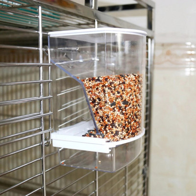 Hrănitoare pentru păsări SWEETHOME PET Hrănitoare automată fără mizerie pentru papagali Recipient transparent pentru hrană Accesorii pentru cuști pentru păsări pentru păsări mici