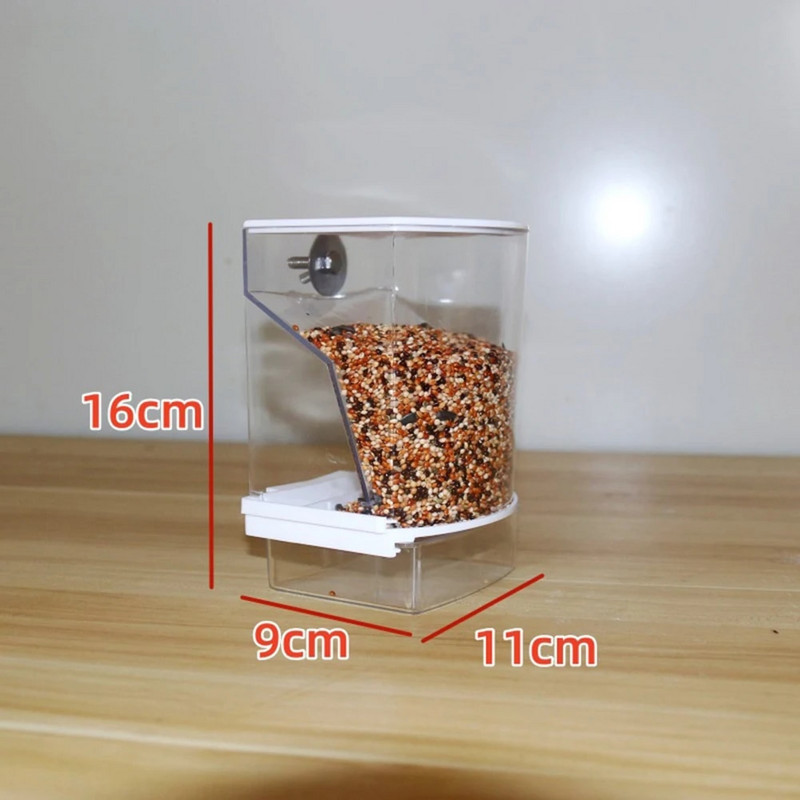 SWEETHOME PET madáretető rendetlen automata papagáj etető átlátszó eleségtartó madárketrec Kiegészítők kis madaraknak