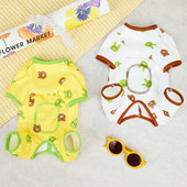 Naminių gyvūnėlių kombinezonas Gražus plaunamas šunų kombinezonas Mielas meškiukas Šuniuko megztinis kasdienis dėvėjimas