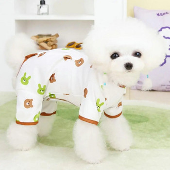Ολόσωμη φόρμα για κατοικίδια Ολόσωμη φόρμα για σκύλους που πλένεται χαριτωμένα με μοτίβο για κατοικίδια κουτάβι πουλόβερ καθημερινά ρούχα
