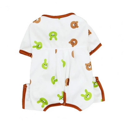 Naminių gyvūnėlių kombinezonas Gražus plaunamas šunų kombinezonas Mielas meškiukas Šuniuko megztinis kasdienis dėvėjimas