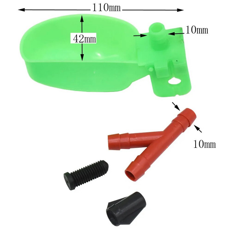 5 vnt. 10 mm paukščių šėrimo reikmenys putpelių vandens geriamasis dubuo vištiena putpelių balandžių paukščių pakabos gėrimo fontanas