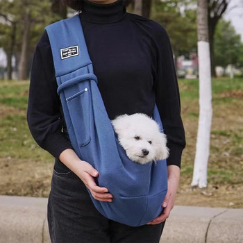 Μεταφορέας σφεντόνας σκύλου για μικρά σκυλιά Μεταφορέας σφεντόνας γάτας Δωρεάν τσάντα για κουτάβι γάτας Φορητή τσάντα ώμου για κατοικίδια Ταξίδι