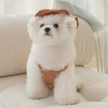 1/Σετ Καλοκαιρινά Ρούχα Σκύλου Teddy Τετράποδα Χαριτωμένα Teddy ριγέ πιτζάμες Yorkshire Soft Jumper Puppy Dog Ρούχα Γιλέκο για κατοικίδια Προμήθειες