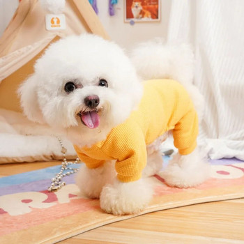 Кучешка пижама с плодов модел, гащеризон, бонбонен цвят, дрехи за домашни кучета, кученца, суичър с 4 крака, есен, зима, XXL