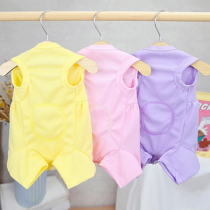 Mieli naminių šunų apklotai Vasariniai šunų kombinezonai pižamos liemenės Sportinis kostiumas mažiems vidutiniams šunims Čihuahua šuniuko katės apvyniojimas pilvo pižamos XXL