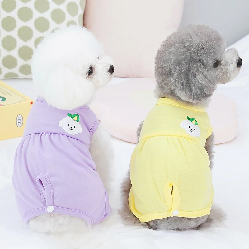Mieli naminių šunų apklotai Vasariniai šunų kombinezonai pižamos liemenės Sportinis kostiumas mažiems vidutiniams šunims Čihuahua šuniuko katės apvyniojimas pilvo pižamos XXL