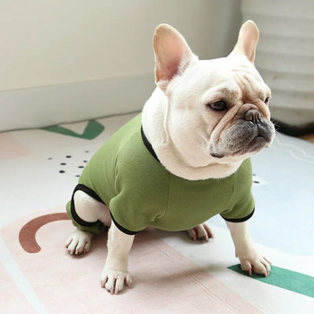 Дрехи за френски булдог Поларени дрехи с четири крака за дебело куче Топли пижами Дрехи за кучета с четири крака за малки и средни кучета