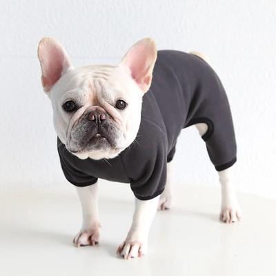 Odjeća za francuskog buldoga Flis odjeća s četiri noge za debelog psa Topla pidžama Odjeća za pse s četiri noge za male i srednje pse