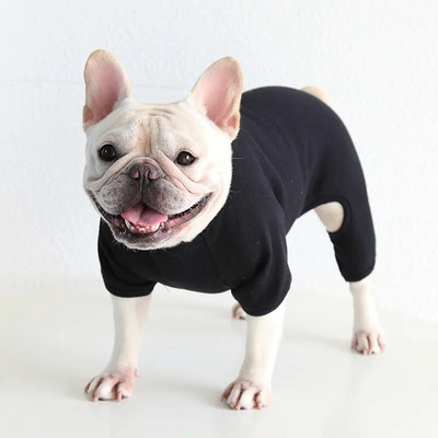 Odjeća za francuskog buldoga Flis odjeća s četiri noge za debelog psa Topla pidžama Odjeća za pse s četiri noge za male i srednje pse