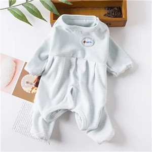 Psaća pidžama s omotanim trbuščićima Kombinezon Pamuk Plavo Ljubičasta Odjeća za pse za male pse Chiwawa Puppy Hoodie Pidžama Kombinezon