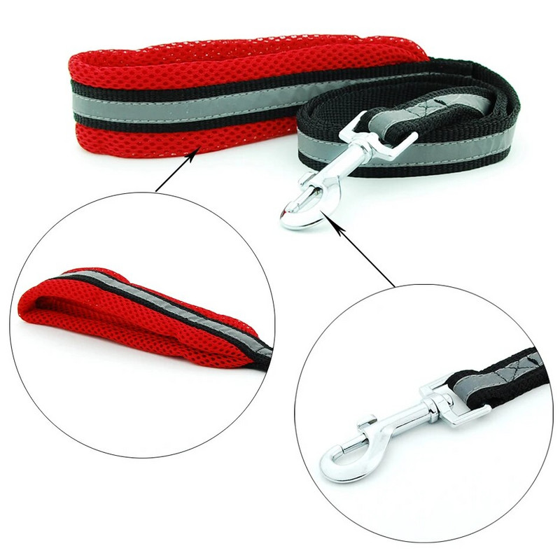 Kutya hám mellény póráz Fényvisszaverő, légáteresztő hálós kisállattermékek Állítható éjszakai sétáló póráz kutyanyakörv közepes méretű kutyák számára