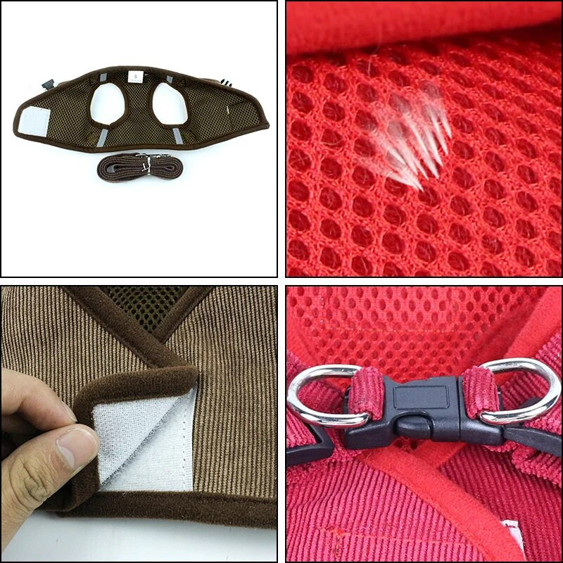 Nyári kisállatkutya mellény hám és póráz készletek Fényvisszaverő hálós hámok kis kutyák számára Pomerániai corgi Yorkshire Puppy Arnes perro