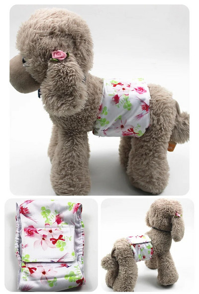 Cartoon επαναχρησιμοποιήσιμα ζώα Αρσενικός σκύλος Φυσιολογικό παντελόνι Ρυθμιζόμενο Εσώρουχο Υγιεινής Βαμβακερό λουράκι βαμβακερό κουτάβι