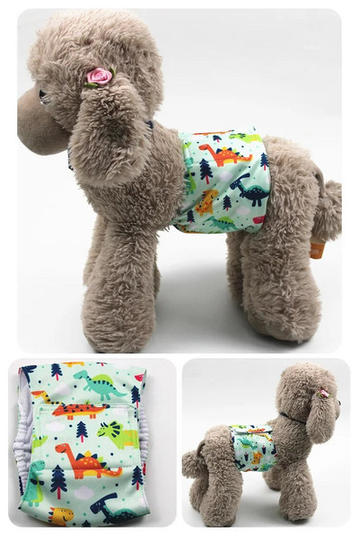 Cartoon επαναχρησιμοποιήσιμα ζώα Αρσενικός σκύλος Φυσιολογικό παντελόνι Ρυθμιζόμενο Εσώρουχο Υγιεινής Βαμβακερό λουράκι βαμβακερό κουτάβι