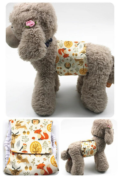 Cartoon επαναχρησιμοποιήσιμα ζώα Αρσενικός σκύλος Φυσιολογικό παντελόνι Ρυθμιζόμενο Εσώρουχο Υγιεινής Βαμβακερό λουράκι βαμβακερό κουτάβι