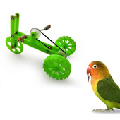 Universal Bird Toy Portable Exquisite Plastic Paparot Training Bike Toy Bird Interactive Toy Colorful