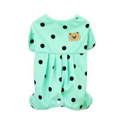 Naminių gyvūnėlių kombinezonas Žavingas ryškių spalvų dekoratyvinis naminis šuniukas šuo Keturkojis taškuotas kombinezonas šuniui pižama kasdienis dėvėjimas