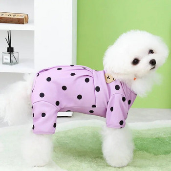 Ολόσωμη φόρμα για σκύλους Άνοιξη φθινόπωρο ζεστά ρούχα Φούτερ κουταβιών Ρούχα σκυλιών για μικρά σκυλιά Chihuahua Στολή βαμβακερή πιτζάμες για σκύλους για κατοικίδια