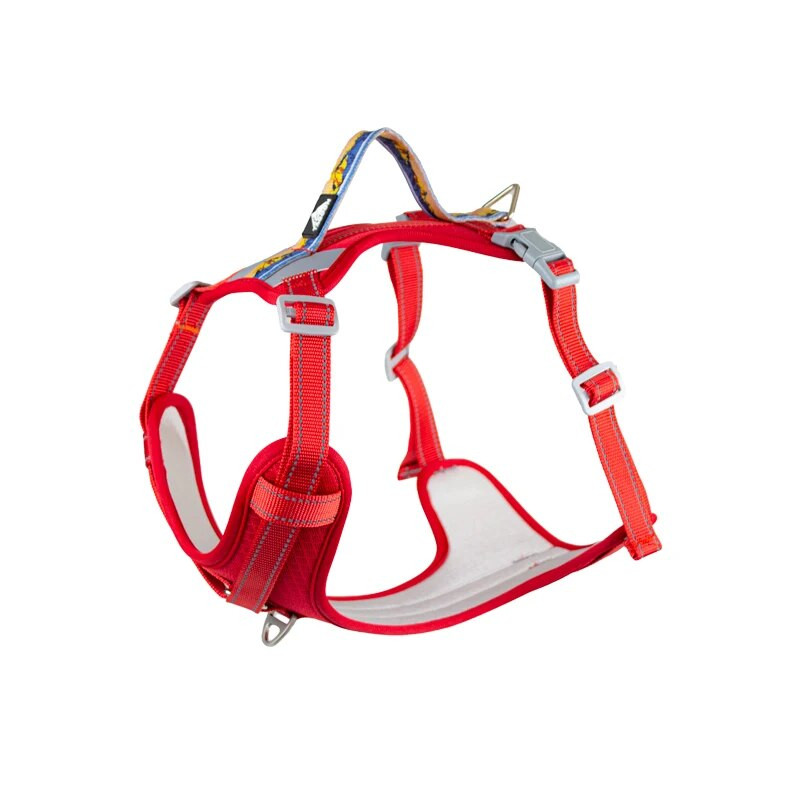 Vaikščiojantis mažas didelis treniruočių nailono reguliuojama liemenė šviesą atspindinti naminis šuo vidutinė rankena didelis dirželis be įtempimo liemenė reguliuojama