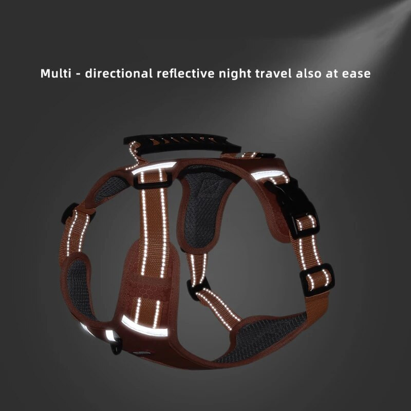Ham cu reflectoare pentru animale de companie, vestă pentru câini, curea de piept reglabilă fără tragere pentru hamuri pentru câini mici și mari, accesorii de plimbare pentru buldog francez