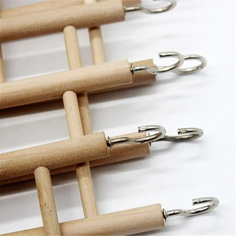 „Pasidaryk pats“ rankų darbo medinis pakabinamas dekoras Laipiojimo kopėčios Papūgos žaislai Paukščių reikmenys Žiurkėnų žaislas