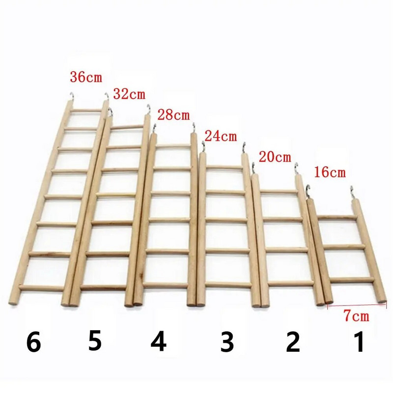 „Pasidaryk pats“ rankų darbo medinis pakabinamas dekoras Laipiojimo kopėčios Papūgos žaislai Paukščių reikmenys Žiurkėnų žaislas