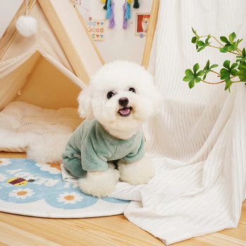 Μαλακό Fleece Ρούχα για σκύλους Ζεστή χειμερινή φόρμα για κουτάβι για σκύλους Ρούχα κατοικίδιων ζώων Chihuahua μπουλντόγκ Casual κοστούμι για μικρομεσαίους σκύλους